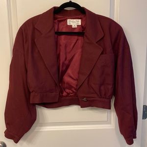 Vintage Dior crop top bomber jacket